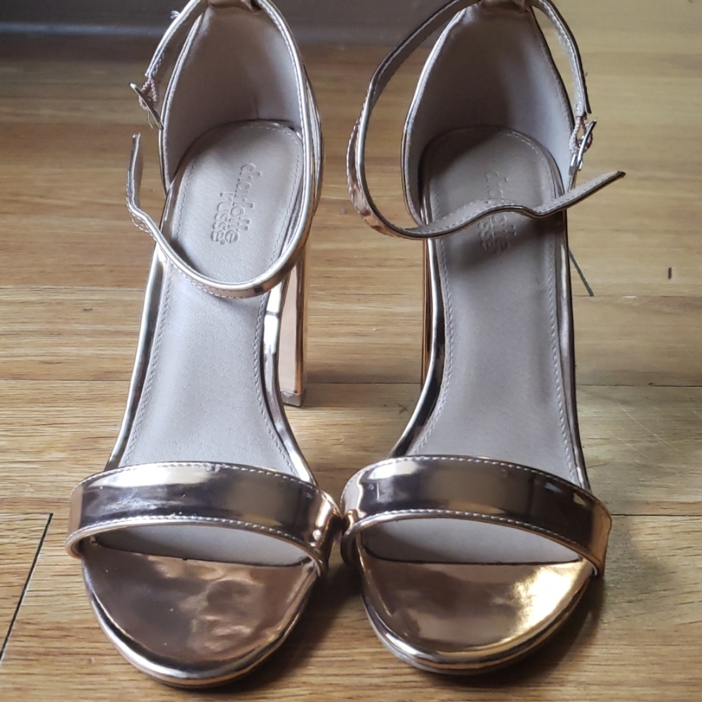 Rose gold high heels - Picture 2 of 8